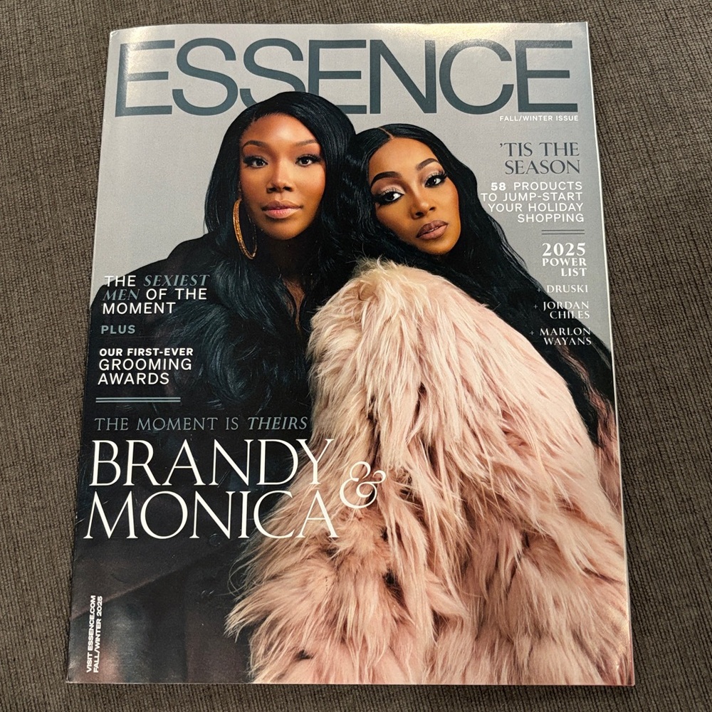 Essence Magazine - Fall/Winter 2025 - Brandy & Monica       magazines music